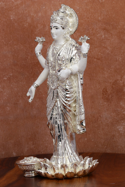 Studio Vaidik White Pure Silver Plated 10 Dhan Laxmi Murti for Goodness