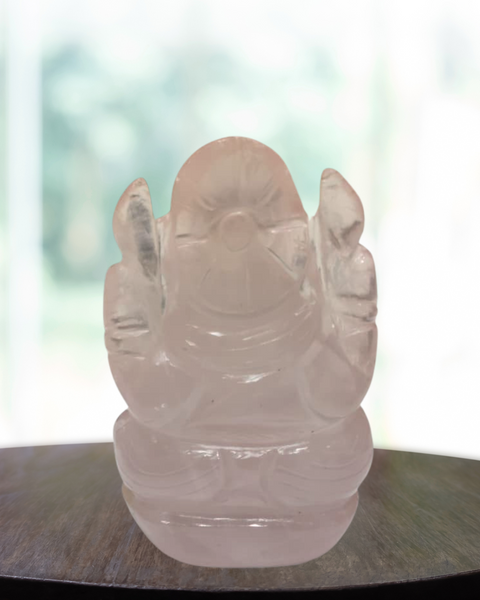 Rose Quartz Ganesha for healing and love