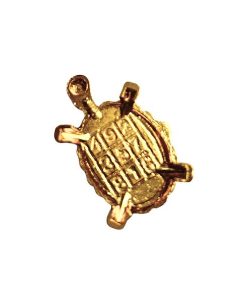 Studio Vaidik Golden Feng Shui Tortoise/ Icchapurti kachua with Loshu Grid for good luck