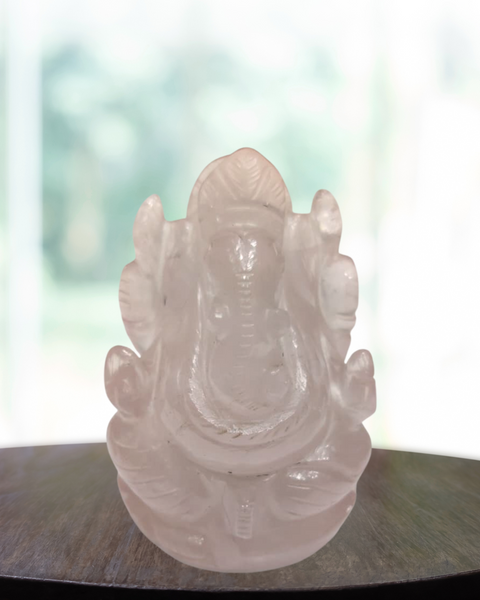 Rose Quartz Ganesha for healing and love